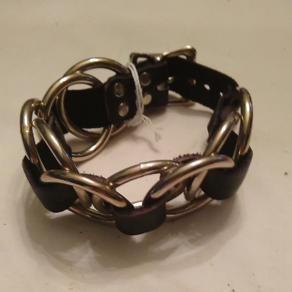 Armband Leather & Rings, #31